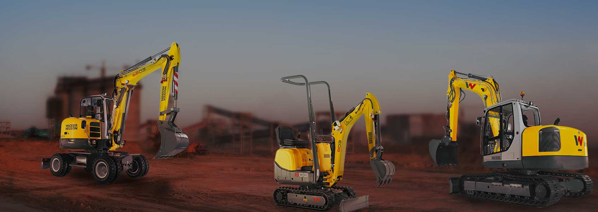 Bagger leihen Mietpark von Baumaschinenverleih-Potrep